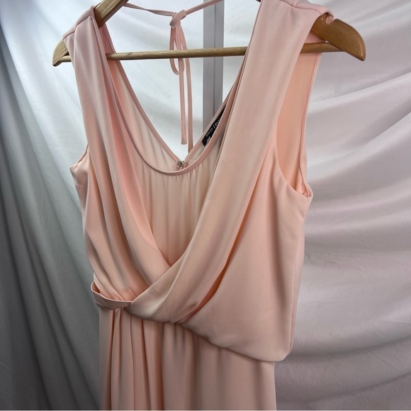 White House Black Market lightweight tank pale pink layered mini dress 00 (A-3) - Picture 10 of 10